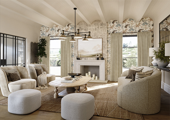 Faux Suede, Natural - Made to Measure Curtains - Image 7